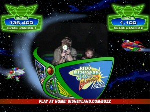 Jim and Emily battle Emperor Zurg.  Jim gets the high score!